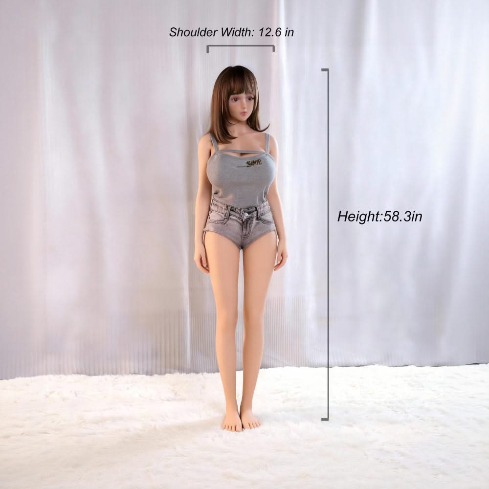 Lina-Clamping Suction Vagina 65.0LB in Full-Body Sex Doll with Realistic Curves and Excl