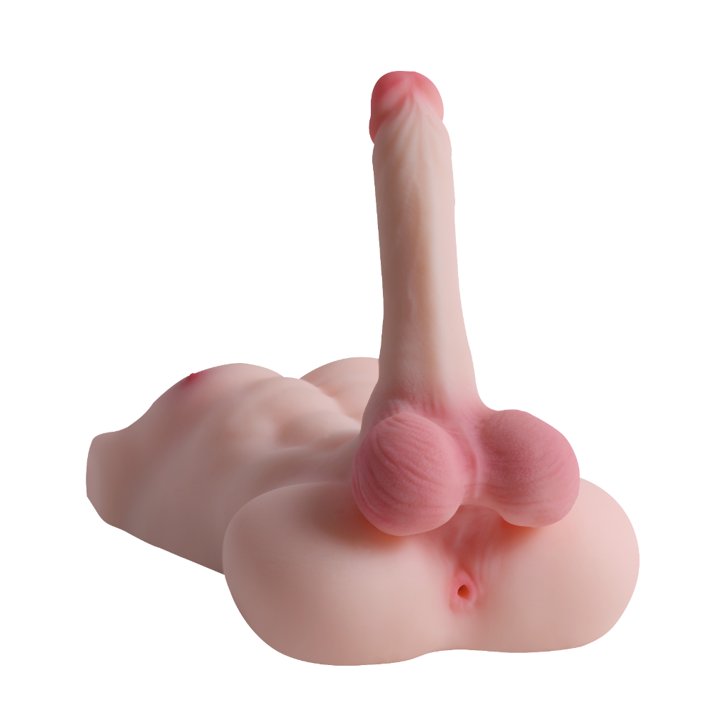 Dan.F-11.24LB Male Sex Doll with Dildo Unisex Masturbator Sex Toy with Penis Tight Anal